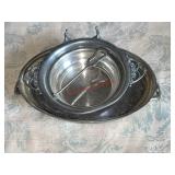 silver plated trays lot (left side barn)