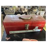 Metal Tool box with contents