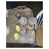 Misc. glass items lot (upstairs)