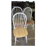 3 Kitchen table chairs (upstairs)