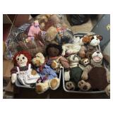 Vintage stuffys and toys lot (stairwell area )