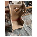 vintage primitive doll chair(left side barn)