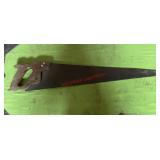 vintage hand saw (stairwell area)