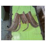 vintage agricultural cultivator teeth or drag