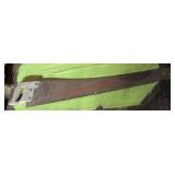 vintage hand saw (stairwell area)