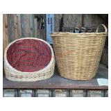wicker basket lot (stairwell area)