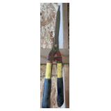 hedge shears (stairwell area)