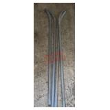 plastic piping (stairwell area)