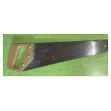 vintage hand saw (stairwell area)
