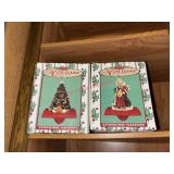 Two Vintage Stocking Holders