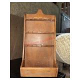 Souvenir Spoon Wood Wall Shelf