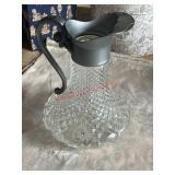 vintage Italian glass pitcher (left side barn)