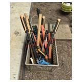 Crate of hand tools for Gardening/ Pruning