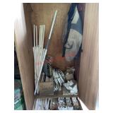 PVC pipes and coiled hose lot (left side barn)