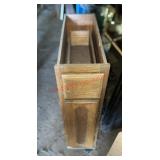 oak laundry hamper cabinet resembles(upstairs)
