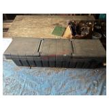 Contico Tuff Box black plastic truck tool box