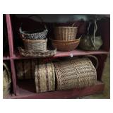 Wicker basket lot (stairwell area )