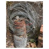 Barbed Wire and Wire lot       (Front of Green