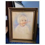Framed print- blue room