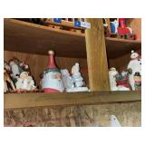 Shelf lot of Vintage Christmas Figures