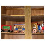 Vintage Wood Christmas Train