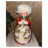 Large Wood Mrs Claus Christmas Decor