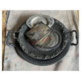 silver plated platters (left side barn)