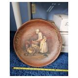 Decorative wooden plate- blue room