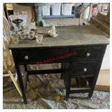 wooden desk needs repairs (upstairs)