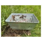 Galvanized Planter Bucket Drilled holes in bottom