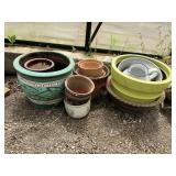 Planter Pot Lot                         (Green