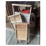 vintage wash boards (left side barn)