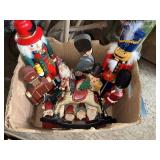 Box of Wood Vintage Christmas Decor