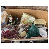 Box of Vintage Christmas Items