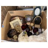 Box of Vintage Small Frames and more