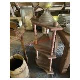 antique French-style corner shelf  (upstairs)