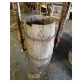 wooden barrel (upstairrs)