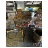 antique smoking table !!content not included!!