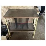 vintage mid-century record player cart (left side