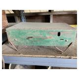 vintage green Coleman two-burner camp stove