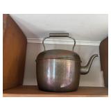 antique copper kettle (Living room)