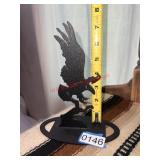 Metal eagle art (front bedroom)