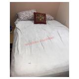 Mattress, box spring & bedding (front bedroom)