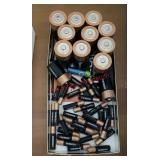 Small box lot of different sized batteries
