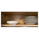 Shelf lot of plates