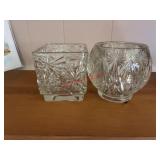Crystal candle holders ( living room )