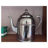 silver-plated teapot (Living room)