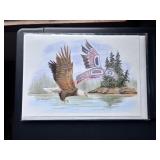 Bald eagle artwork ( living room)