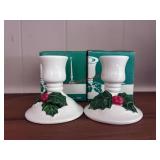 Christmas candle holders (Living room)