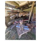 Wood Items: Including a mini picnic table, bear